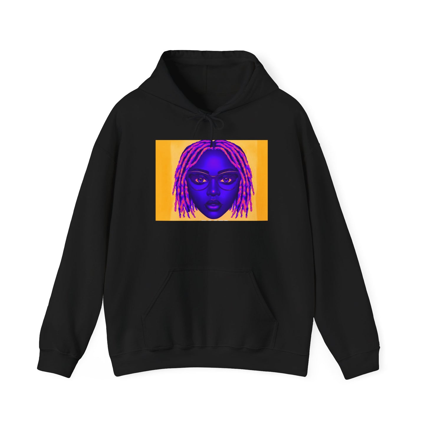 Queen with Pink Locs Hoodie