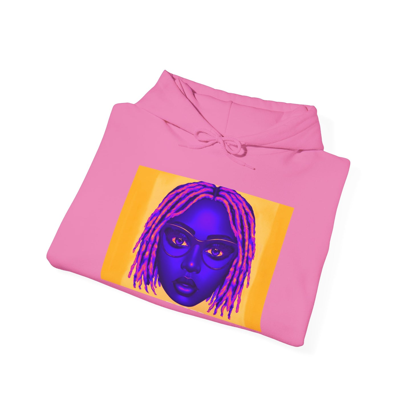 Queen with Pink Locs Hoodie