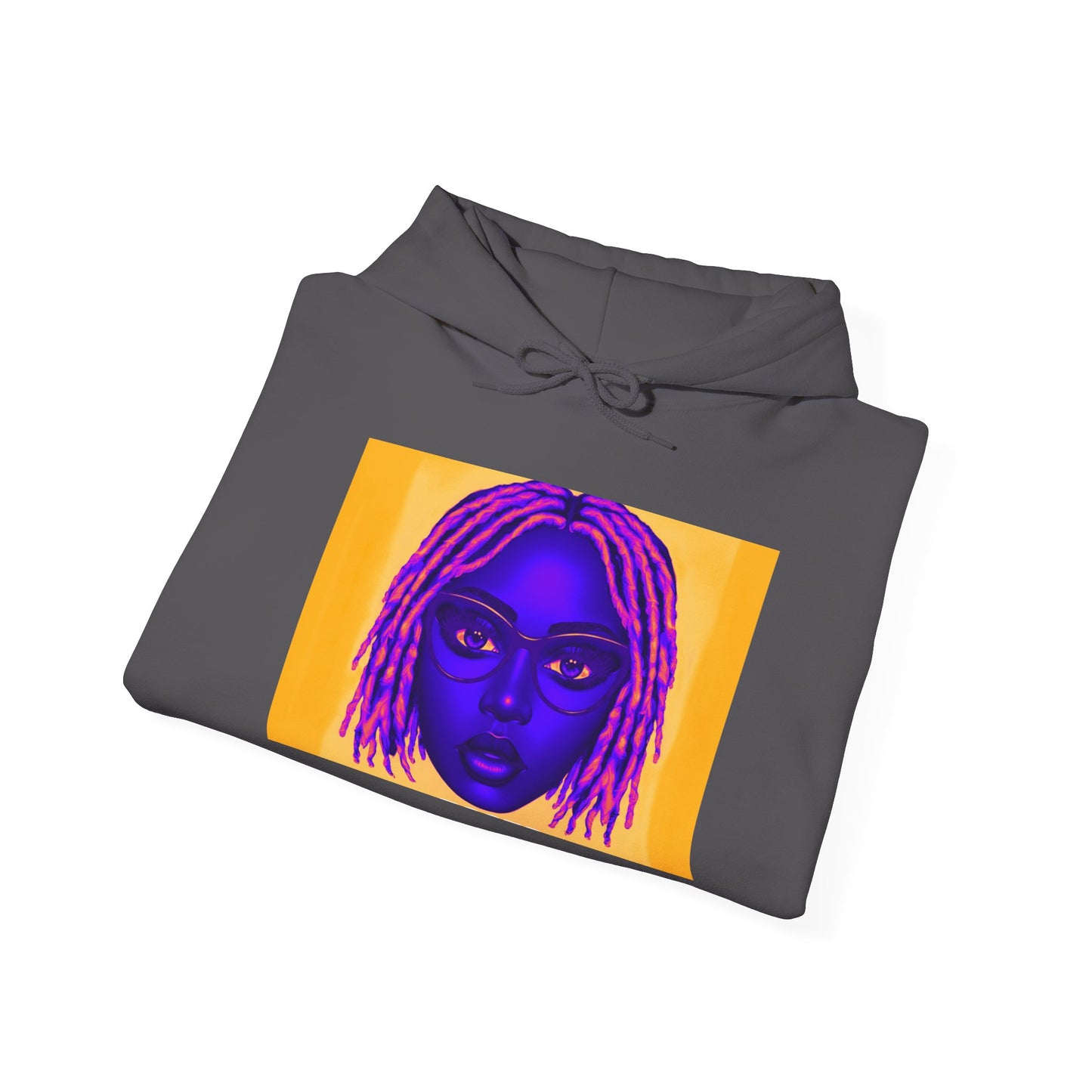 Queen with Pink Locs Hoodie