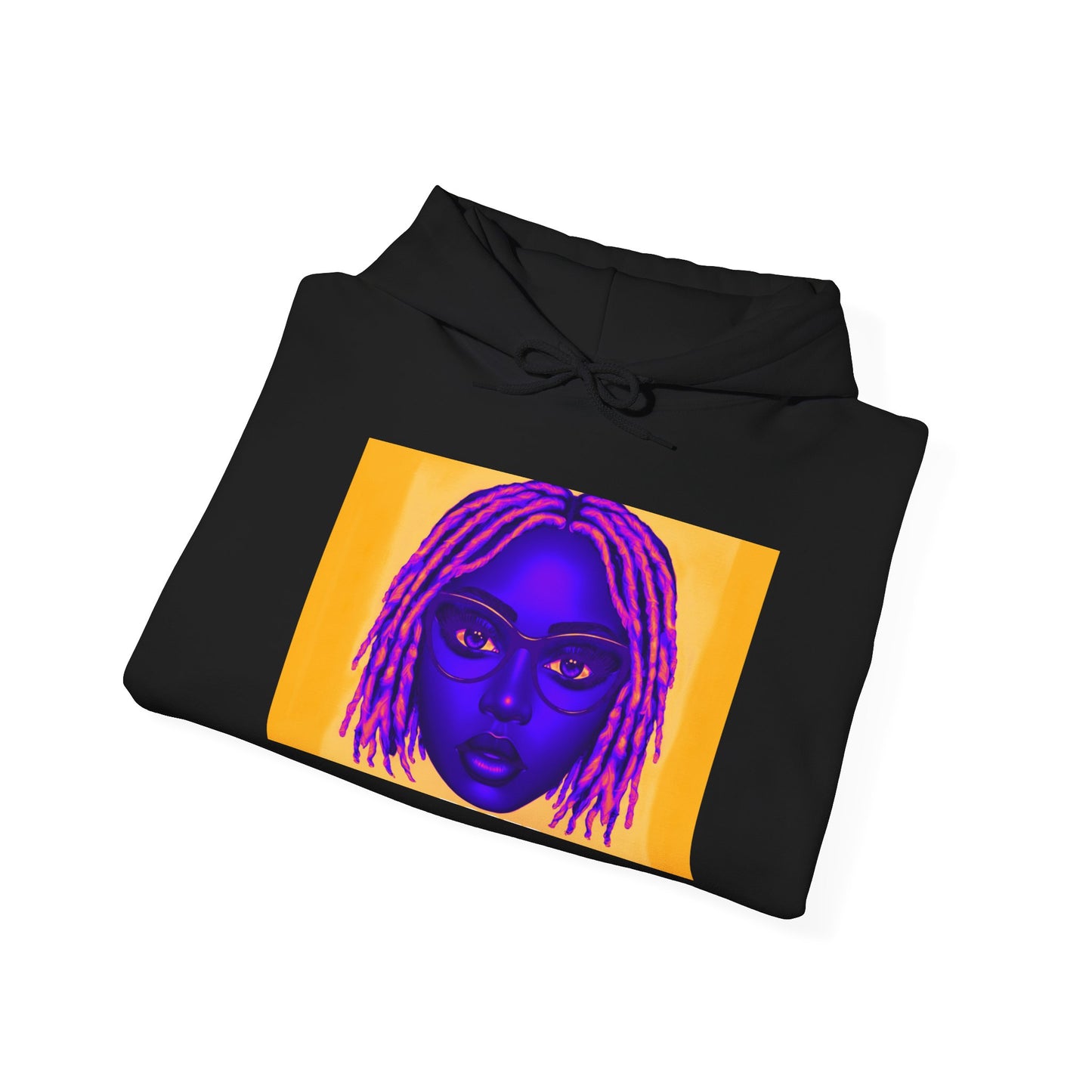 Queen with Pink Locs Hoodie