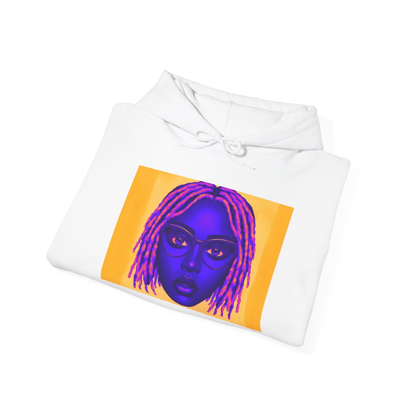 Queen with Pink Locs Hoodie