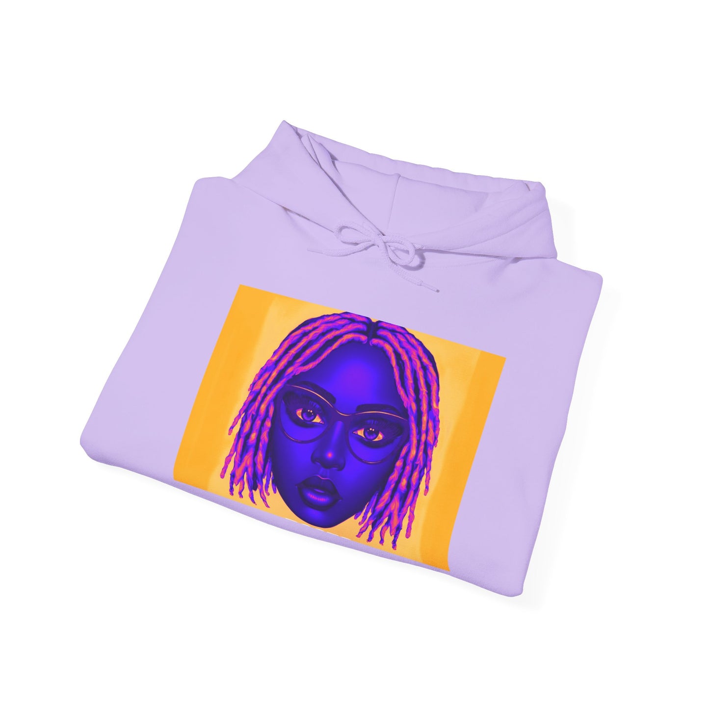 Queen with Pink Locs Hoodie