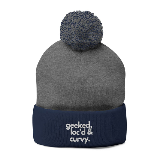 Stay warm. Stay you. — 'Geeked, Loc'd and Curvy" Pom Pom Beanie
