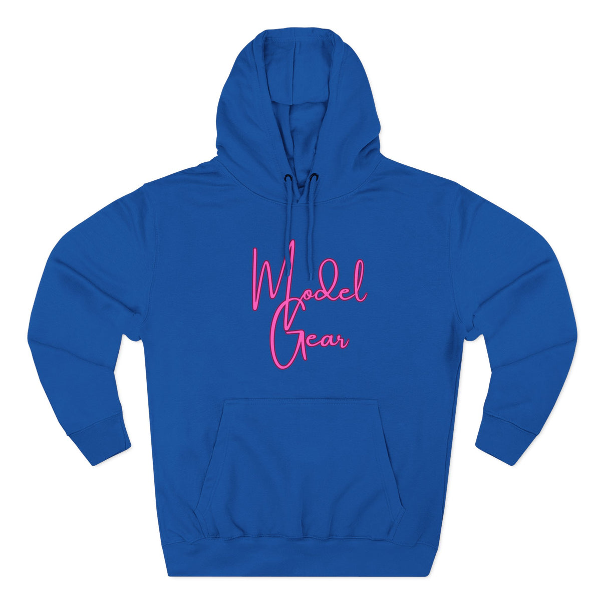 Model Gear Hoodie — Pink Script Logo