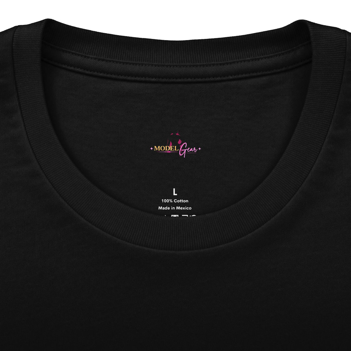 Model Gear T-Shirt — Pink Script Graphic Tee