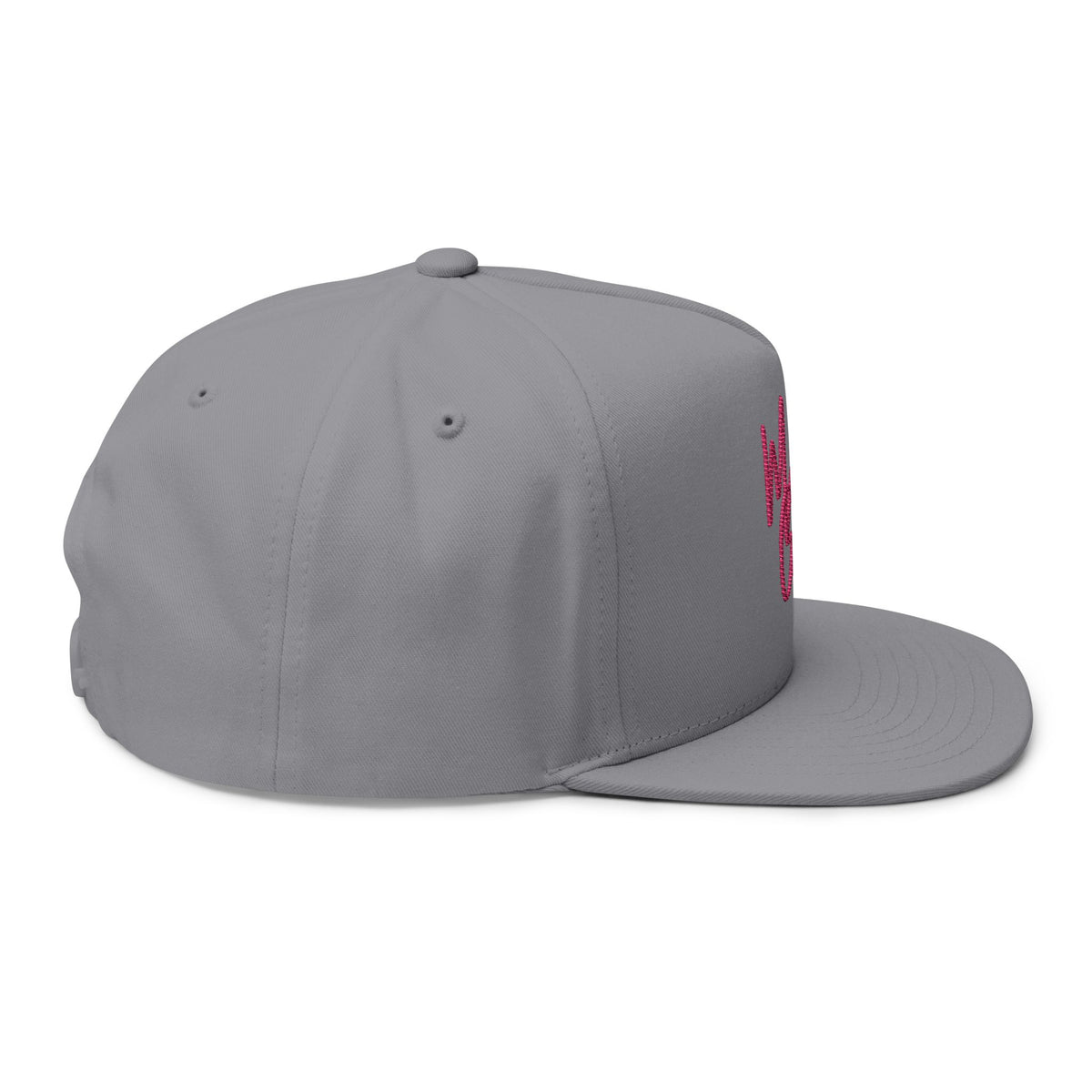 Model Gear Embroidered — Pink Script Snapback