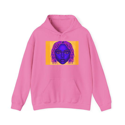 Queen with Pink Locs Hoodie