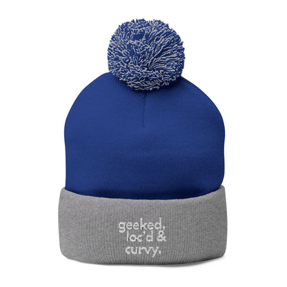 Stay warm. Stay you. 💙 — 'Geeked, Loc'd and Curvy" Pom Pom Beanie