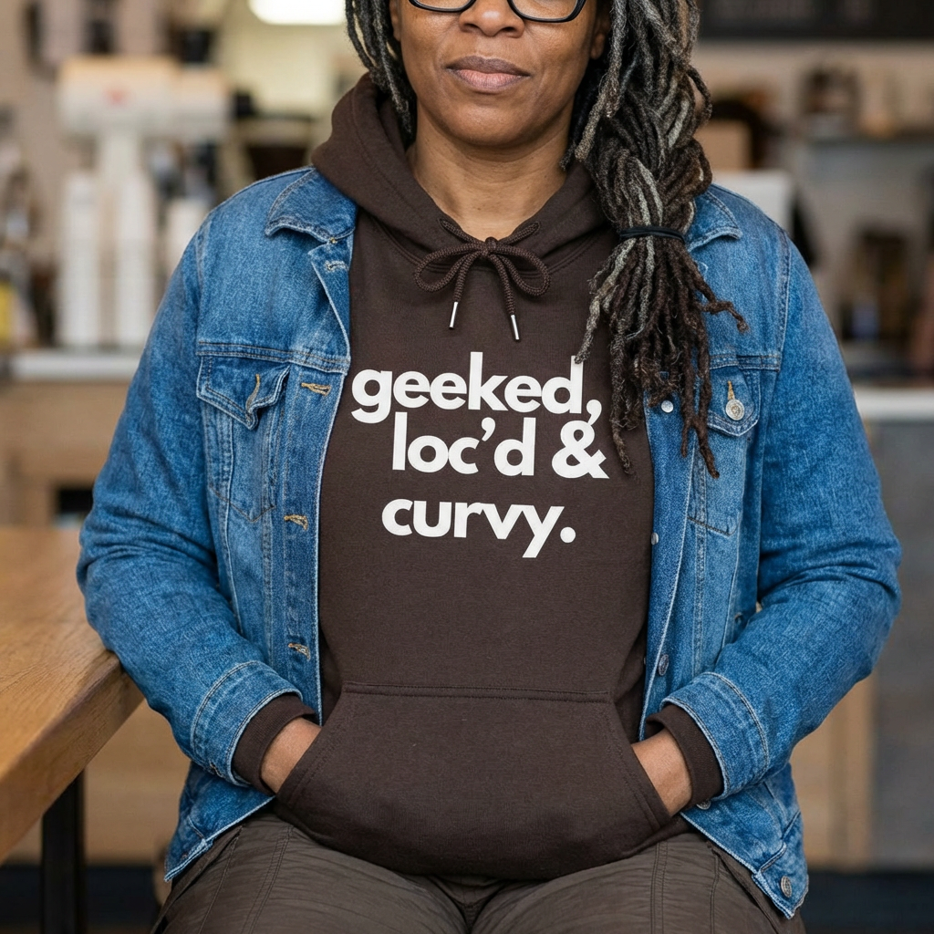 Geeked, Loc'd & Curvy Graphic Hoodie