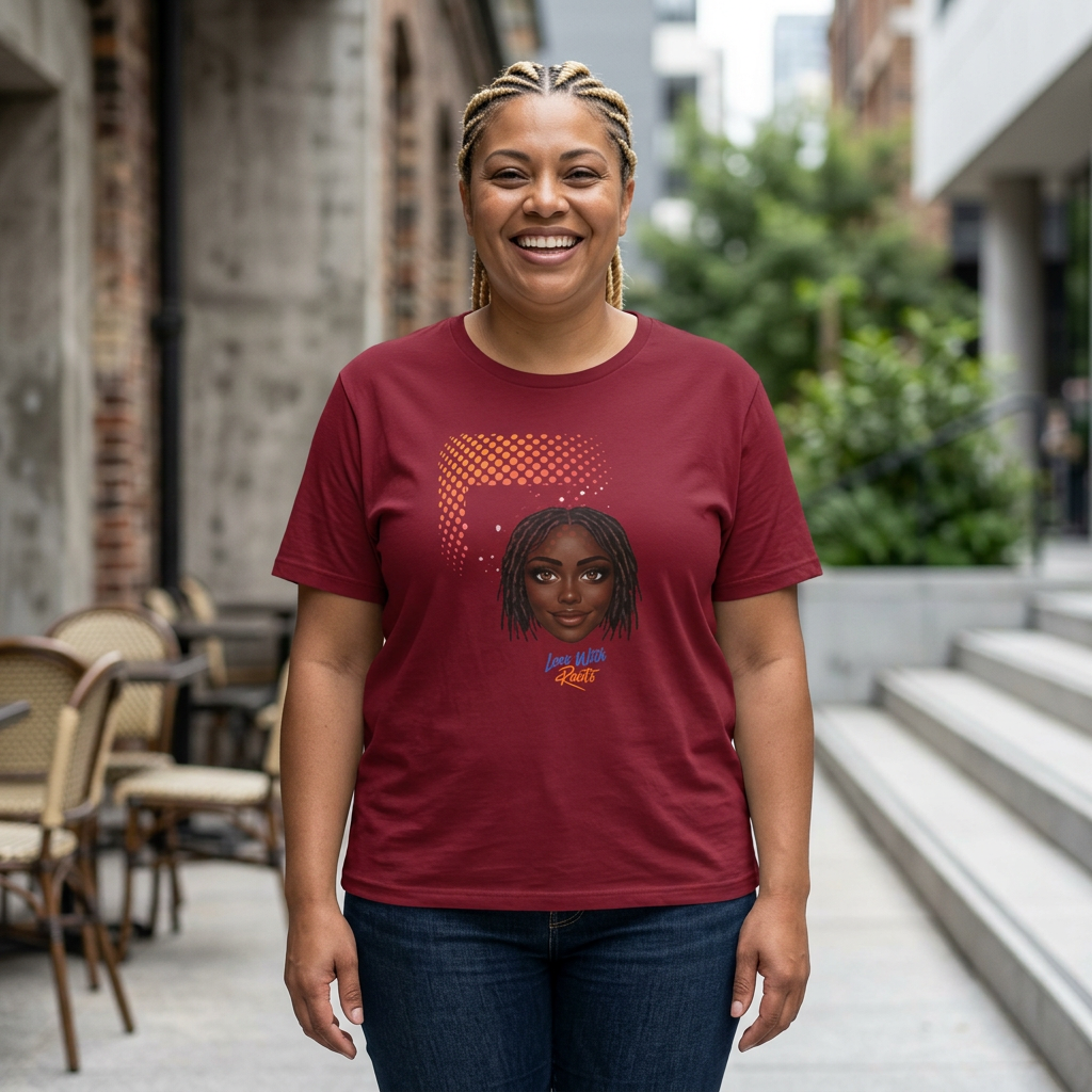 Loc With Roots Graphic T-Shirt - BLK