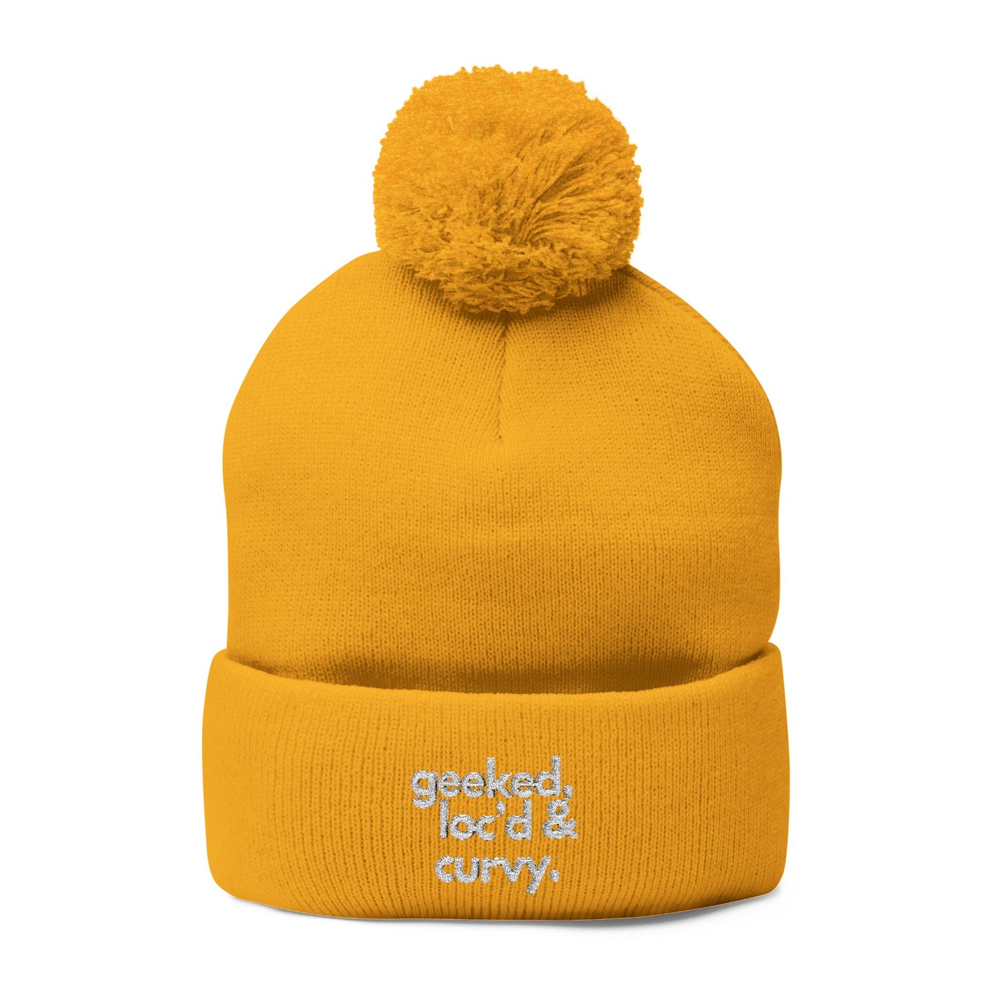 Stay warm. Stay you. 💙 — 'Geeked, Loc'd and Curvy" Pom Pom Beanie