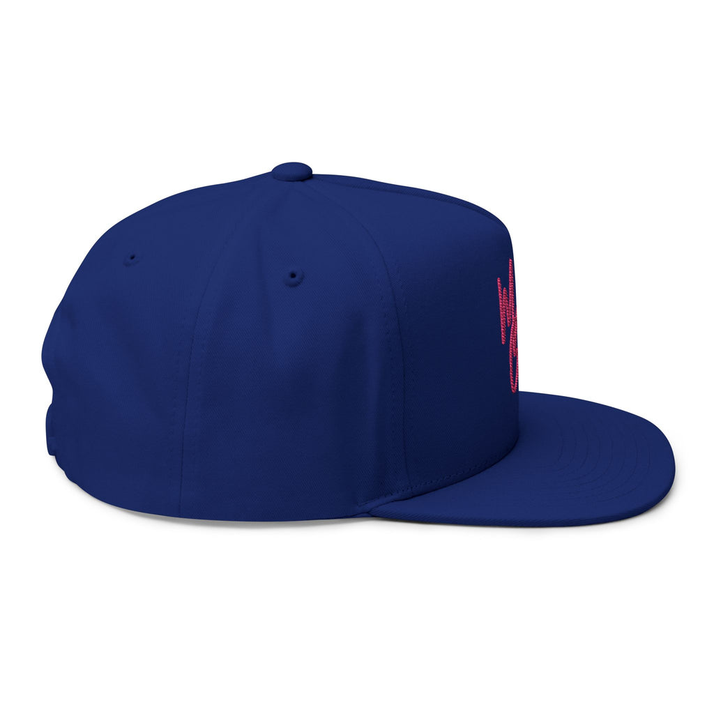 Model Gear Embroidered — Pink Script Snapback