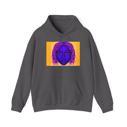 Queen with Pink Locs Hoodie