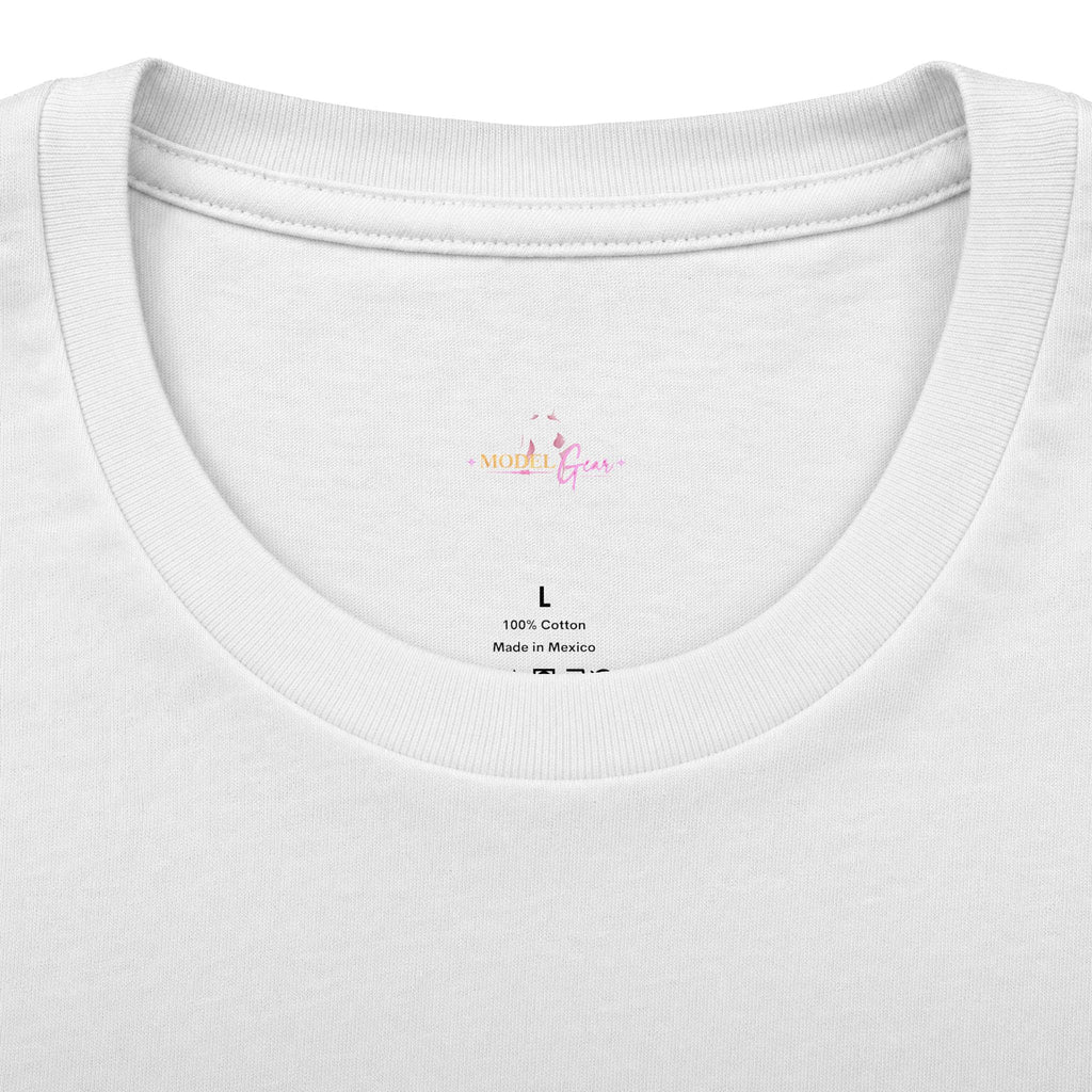 Model Gear T-Shirt — Pink Script Graphic Tee