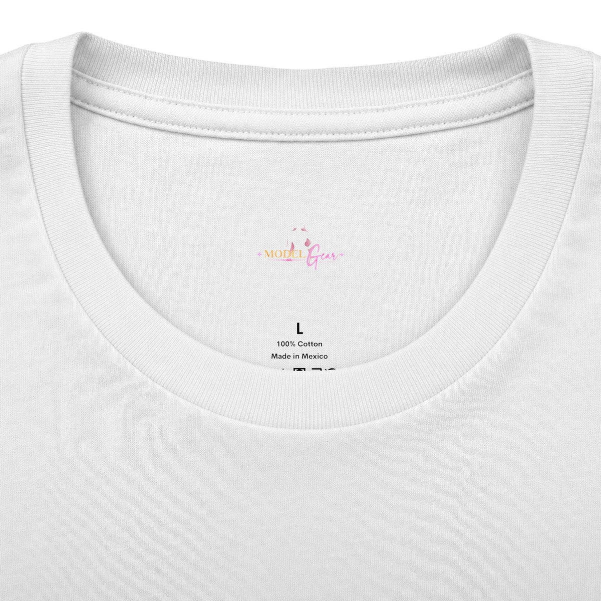 Model Gear T-Shirt — Pink Script Graphic Tee