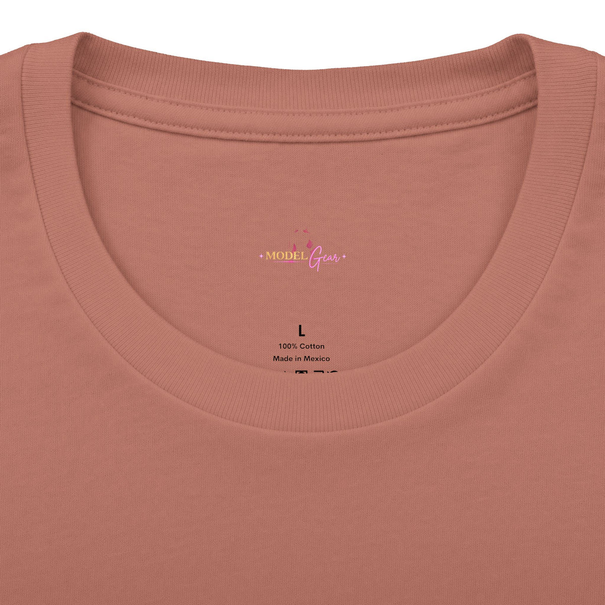 Model Gear T-Shirt — Pink Script Graphic Tee